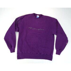 Vintage‎ Champion Sweatshirt Mens Large Crewneck Pullover Script Logo USA Made